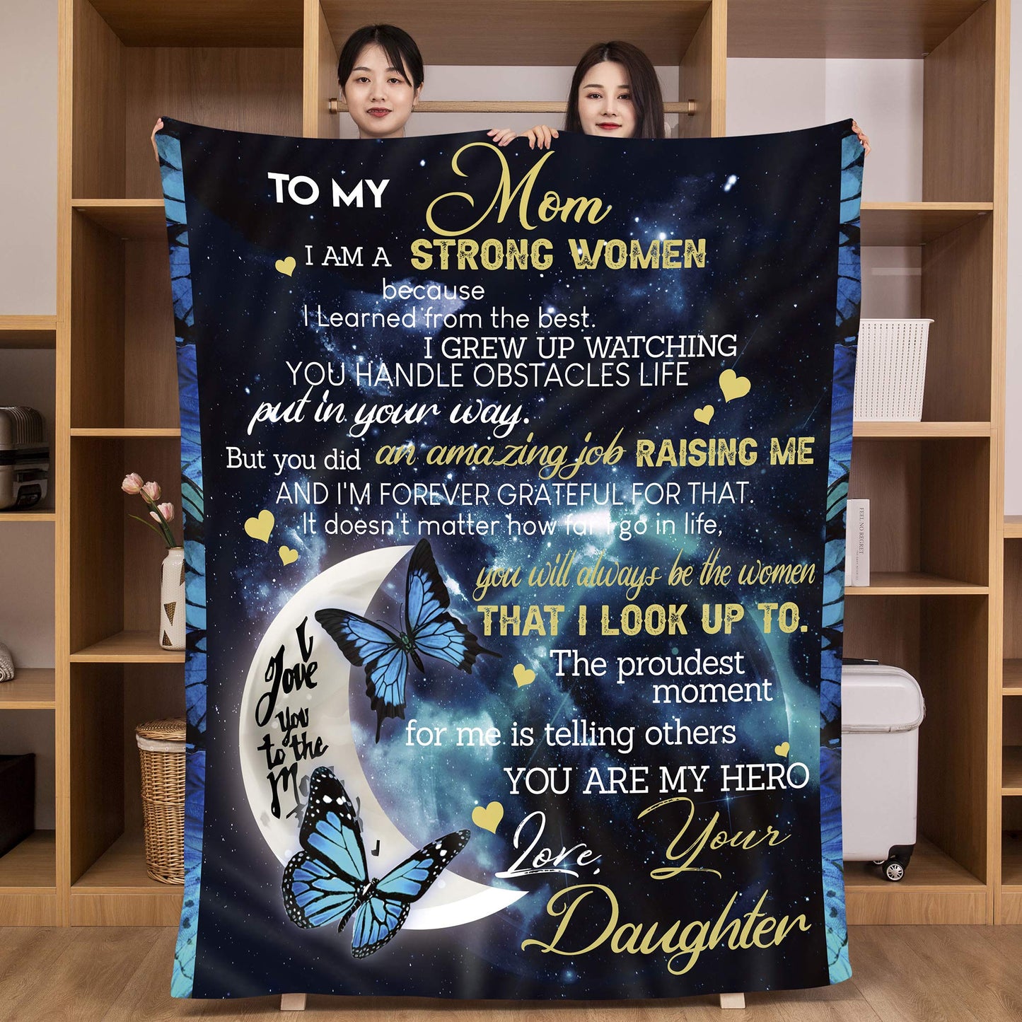 Mom Blanket from Daughter - Gifts for Mom